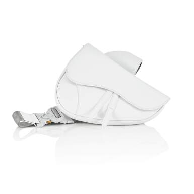 View full screen - View 1 of Lot 71. White Saddle Bag in Calfskin Leather, 2019.