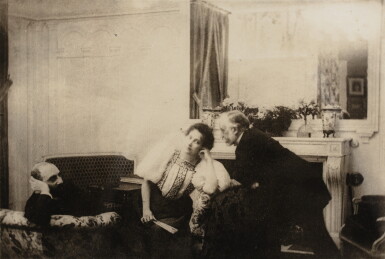 View full screen - View 1 of Lot 4. EDGAR DEGAS | PORTRAIT DE DEGAS AVEC PAUL POUJAUD ET MARIE FONTAINE, 1896.