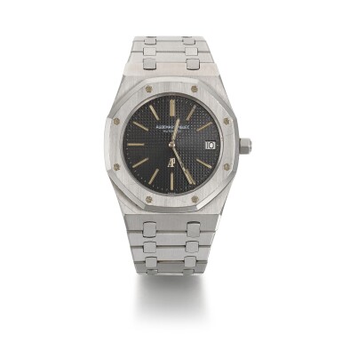 View full screen - View 1 of Lot 333. AUDEMARS PIGUET | NON SERIES ROYAL OAK REF 5402, STAINLESS STEEL WRISTWATCH WITH DATE AND BRACELET, CIRCA 1974.