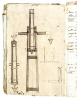 Artillery, Seventeenth-century Italian illustrated manuscript treatise about artillery and cannons, c1673