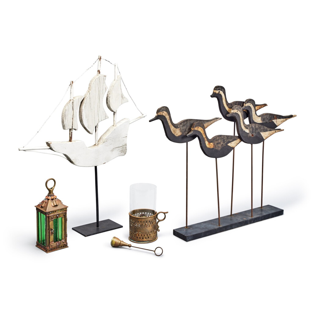 View full screen - View 1 of Lot 8. A Group of American Nautical Folk Art, Early 20th Century.