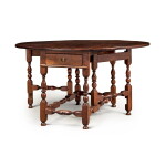 William and Mary Walnut Gateleg Table, Southeastern Pennsylvania, Circa 1730