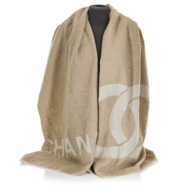 View full screen - View 1 of Lot 200. CHANEL | CASHMERE SHAWL, 2018 .