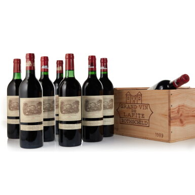 View full screen - View 1 of Lot 81. Château Lafite 1991 (5 BT).