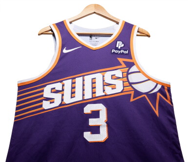 View full screen - View 1 of Lot 134. Bradley Beal Phoenix Suns 2024 NBA Playoffs Western Conference Round 1 Game Worn Icon Edition Jersey | Game 1 & 2 | Matched to 3 Games .