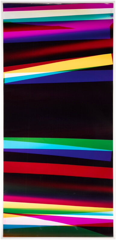 View full screen - View 1 of Lot 99. Three color curl (YMC: Los Angeles, California, February 25th 2013, Fuji Color Crystal Archive Super Type C, Em., No 186-007, 02713).