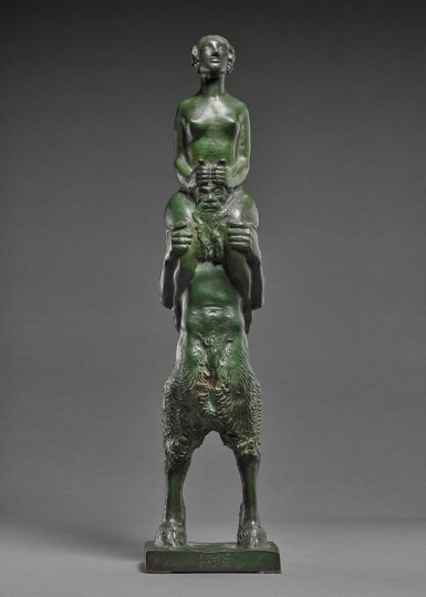 View full screen - View 1 of Lot 93. Faun und Nixe (Faun and Nymph).