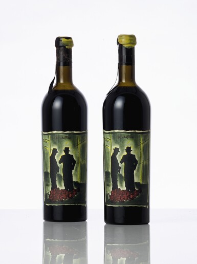 View full screen - View 1 of Lot 6820. Manfred Krankl & Havens Wine Cellars, Black & Blue 1992 (2 BT).