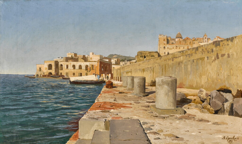 View full screen - View 1 of Lot 22. View of the Port at Pozzuoli.