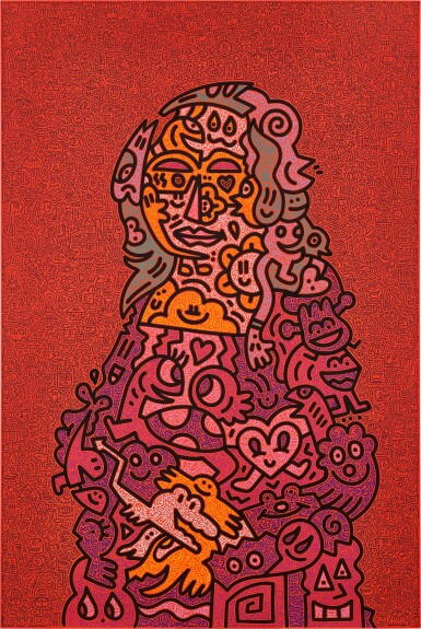 View full screen - View 1 of Lot 1136. Mr Doodle | Mona Doodle 蒙娜 DOODLE.