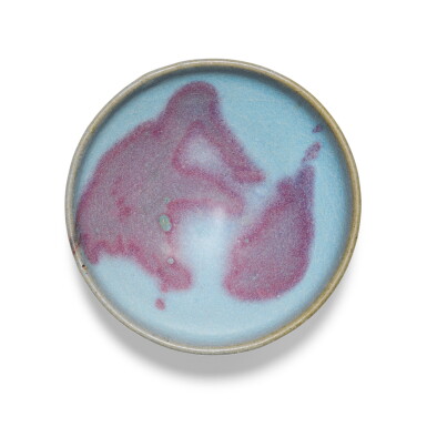 View full screen - View 1 of Lot 41. A fine and rare purple-splashed Jun bowl Northern Song/Jin dynasty | 北宋/金 鈞窰藍釉紫斑小盌.
