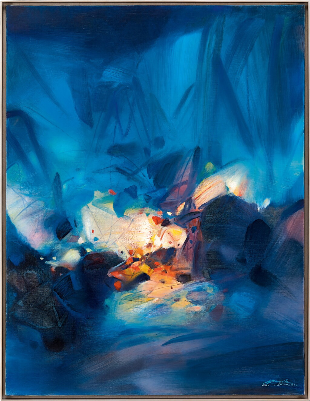 View full screen - View 1 of Lot 782. Chu Teh-Chun 朱德群 | Thèmes lumineux 發光體.