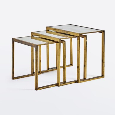 View full screen - View 1 of Lot 12. Set of Three Nesting Tables.