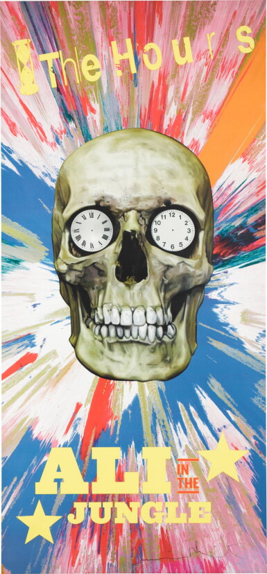 View full screen - View 1 of Lot 211. DAMIEN HIRST | THE HOURS PROMOTIONAL POSTER - THE SPIN POSTER.