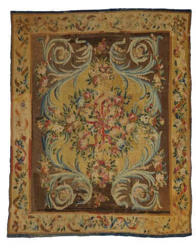 View full screen - View 1 of Lot 48. An Aubusson rug, France, late 18th century.