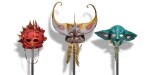 A Set of 3 Masks (used in the 1959 production of The Tempest)