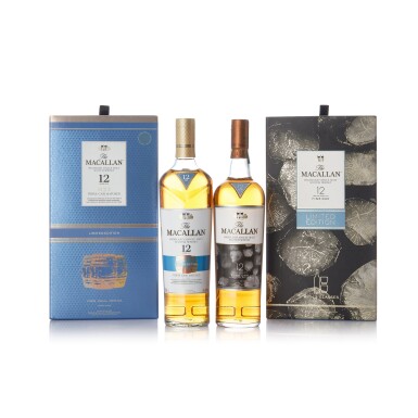 View full screen - View 1 of Lot 7007. The Macallan 12 Year Old Limited Edition Mixed Lot (2 BT70).