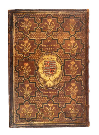 View full screen - View 1 of Lot 46. Billon, Le fort inexpugnable de l'honneur, Paris, 1555, Parisian calf gilt for Peter Ernst, Graf von Mansfeld.