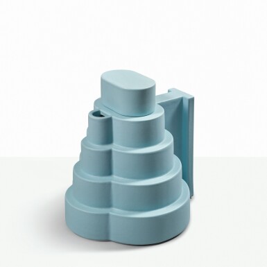 View full screen - View 1 of Lot 152. ETTORE SOTTSASS | "LAPISLAZZULI" TEAPOT FROM THE "INDIAN MEMORY" SERIES.