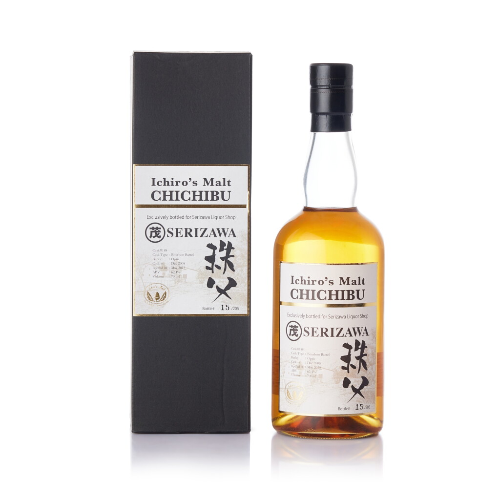 View full screen - View 1 of Lot 1356. 秩父 Chichibu Bourbon Barrel Cask #188 for Serizawa Liquor Shop 62.4 abv 2008 (1 BT70).