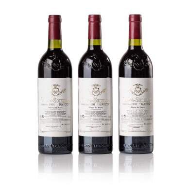 View full screen - View 1 of Lot 760. Vega Sicilia 'Unico' 1991 (3 BT).