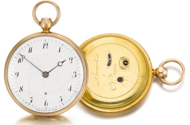 View full screen - View 1 of Lot 67. ABRAHAM LOUIS BREGUET | A GOLD OPEN-FACED QUARTER REPEATING WATCH, CIRCA 1815 NO. 2466.