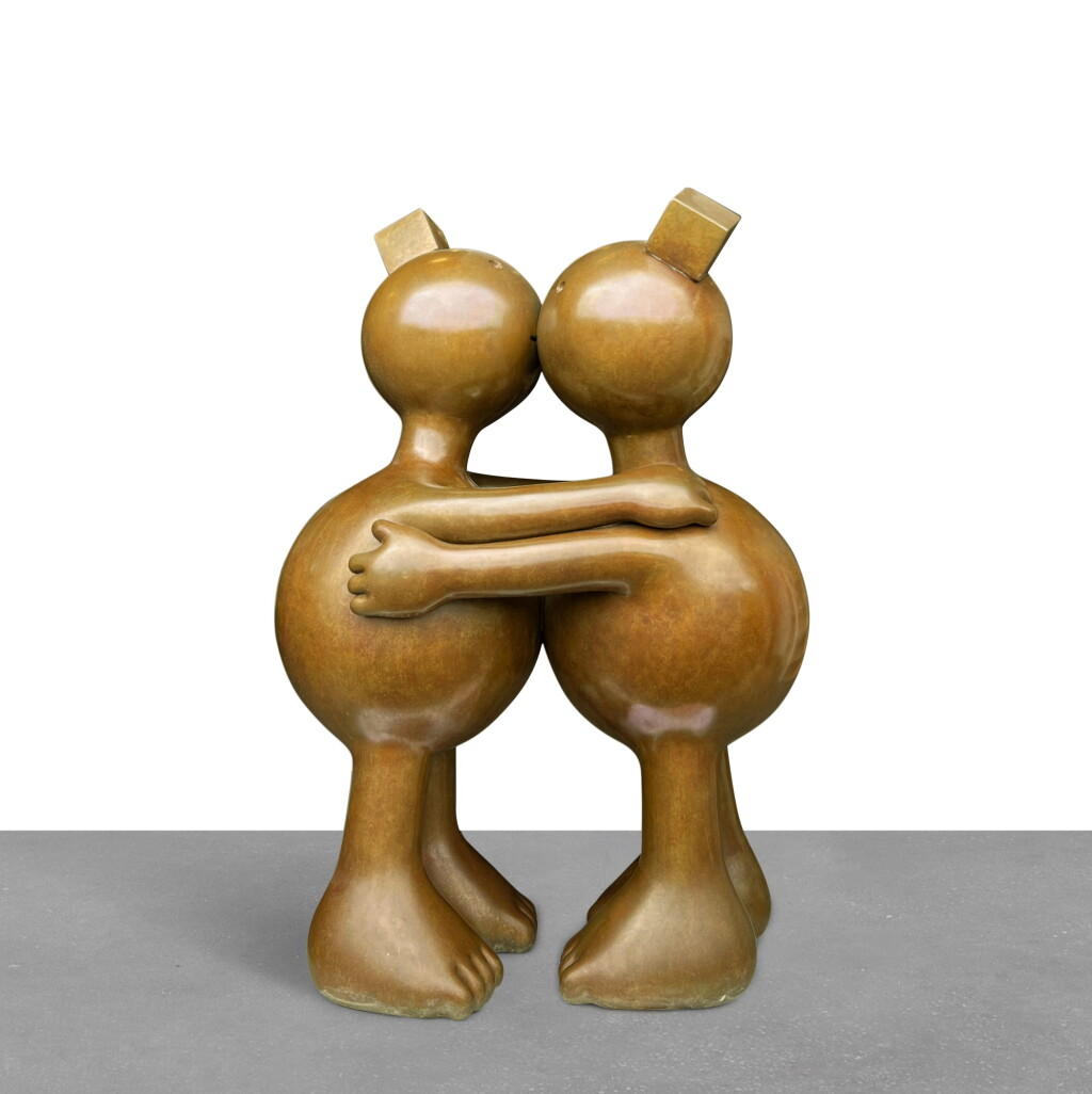View full screen - View 1 of Lot 299. Kissing Spheres (Large).