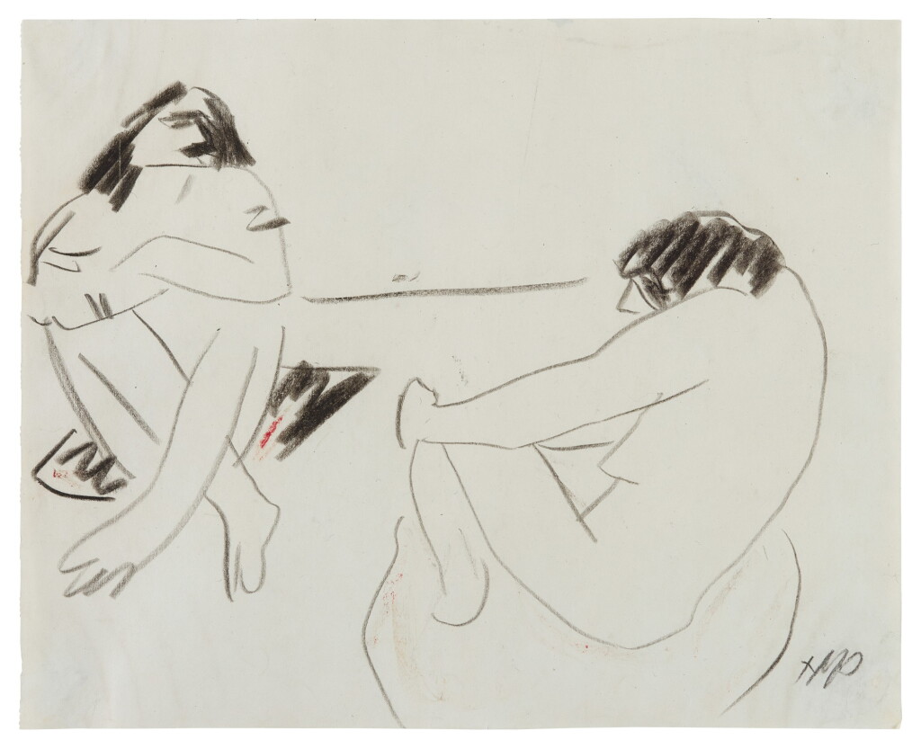 View full screen - View 1 of Lot 58. Inder mit Frau (Indian with Woman).