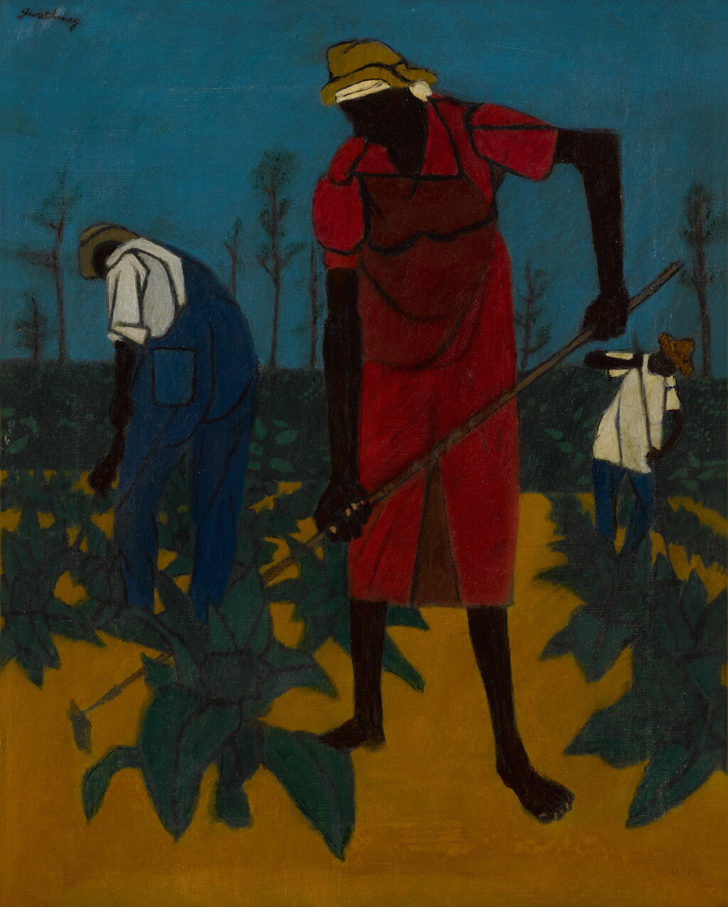 View full screen - View 1 of Lot 469. Field Workers (Chopping Tobacco).