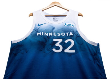 View full screen - View 1 of Lot 32. Karl-Anthony Towns Game Worn ‘3-Point Contest’ City Edition Complete Uniform.