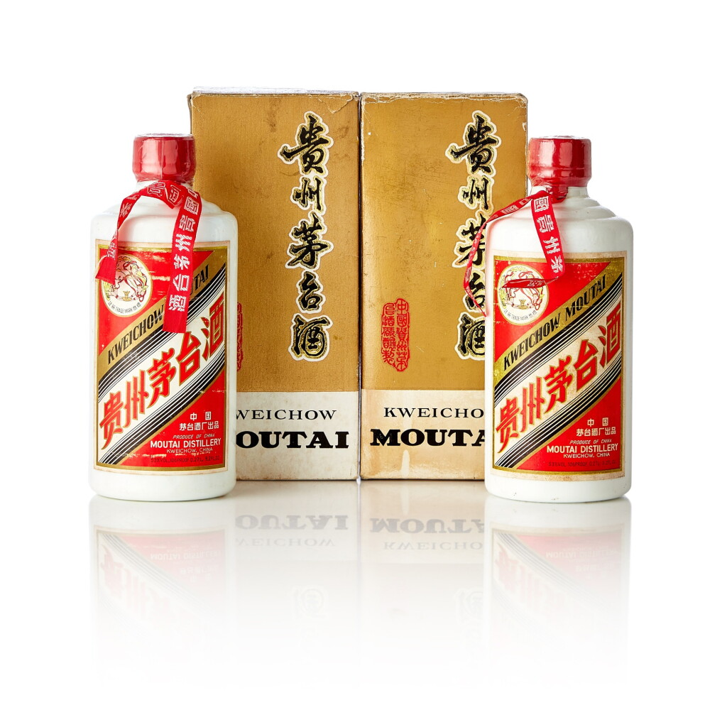 View full screen - View 1 of Lot 5161. 1983-1985年 "飛天牌" 貴州茅台酒 Kweichow Flying Fairy Moutai circa 1983 - 1985 NV (2 BT27).