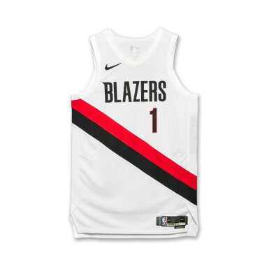 View full screen - View 1 of Lot 71. Blake Wesley Portland Trail Blazers 2026 NBA Playoffs Western Conference Round 1 Game Issued Association Edition Jersey | Game 1 | Probable Wear.