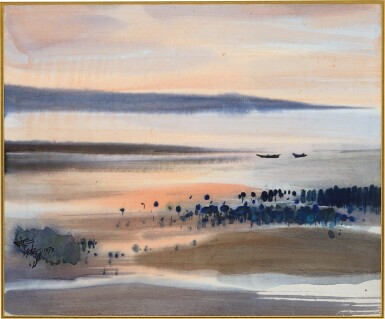 View full screen - View 1 of Lot 752. SHIY DE-JINN 席德進 | TAMSUI 淡水.