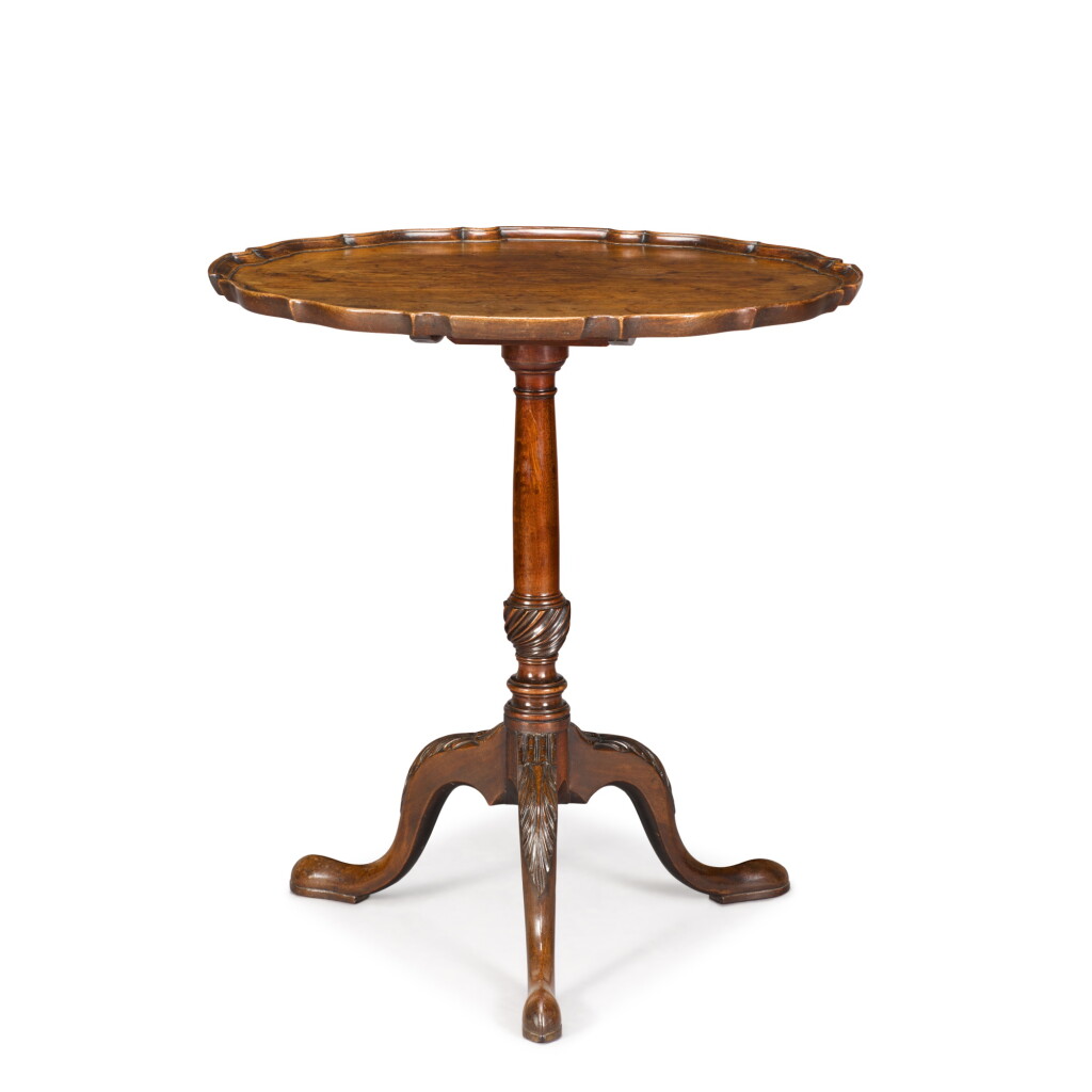 View full screen - View 1 of Lot 38. A George III oval mahogany tripod table, circa 1765.