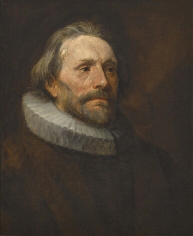 View full screen - View 1 of Lot 334. Head study of a man in a ruff (Portrait of a magistrate).