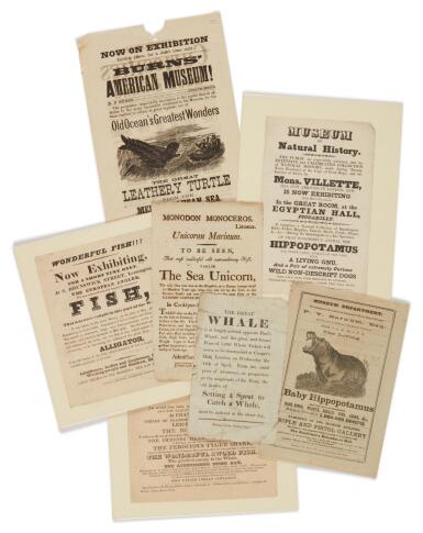 View full screen - View 1 of Lot 20. (Aquatic, Exotic Exhibitions) | A group of seven handbills and broadsides.