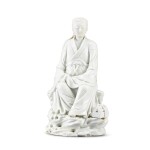 A Dehua figure of Guanyin, Qing dynasty 清 德化白瓷觀音坐像