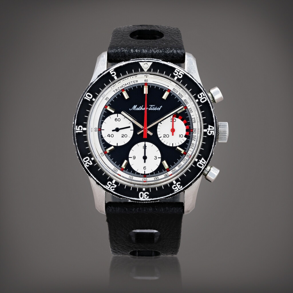 View full screen - View 1 of Lot 446. Montre bracelet chronographe en acier | Stainless steel chronograph wristwatch Vers 1970 | Circa 1970.