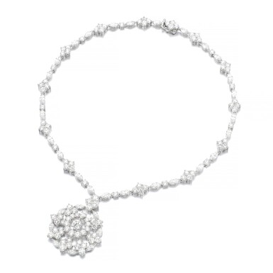 View full screen - View 1 of Lot 59. GRAFF | DIAMOND PENDENT NECKLACE.