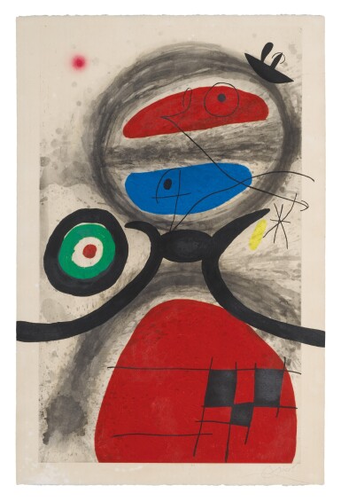View full screen - View 1 of Lot 75. JOAN MIRÓ | L'AÏEULE DEVANT LA MER (DUPIN 484).