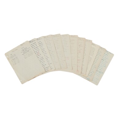 View full screen - View 1 of Lot 50. Buzz Aldrin's West Point Term Papers.