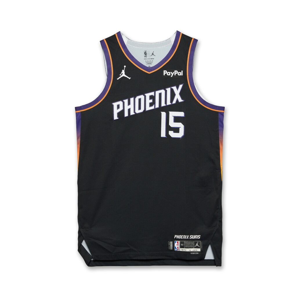 View full screen - View 1 of Lot 49. Mark Williams Phoenix Suns 2025-2026 Emirates NBA Cup Game Worn Statement Edition Jersey .