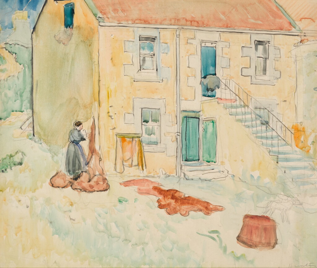 View full screen - View 1 of Lot 229. Woman with Fishing Nets.