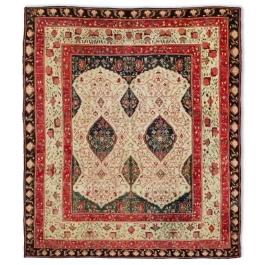 View full screen - View 1 of Lot 178. An Agra carpet, North India, late 19th century.