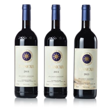 View full screen - View 1 of Lot 69. Sassicaia 2013/2014 (3 BT).
