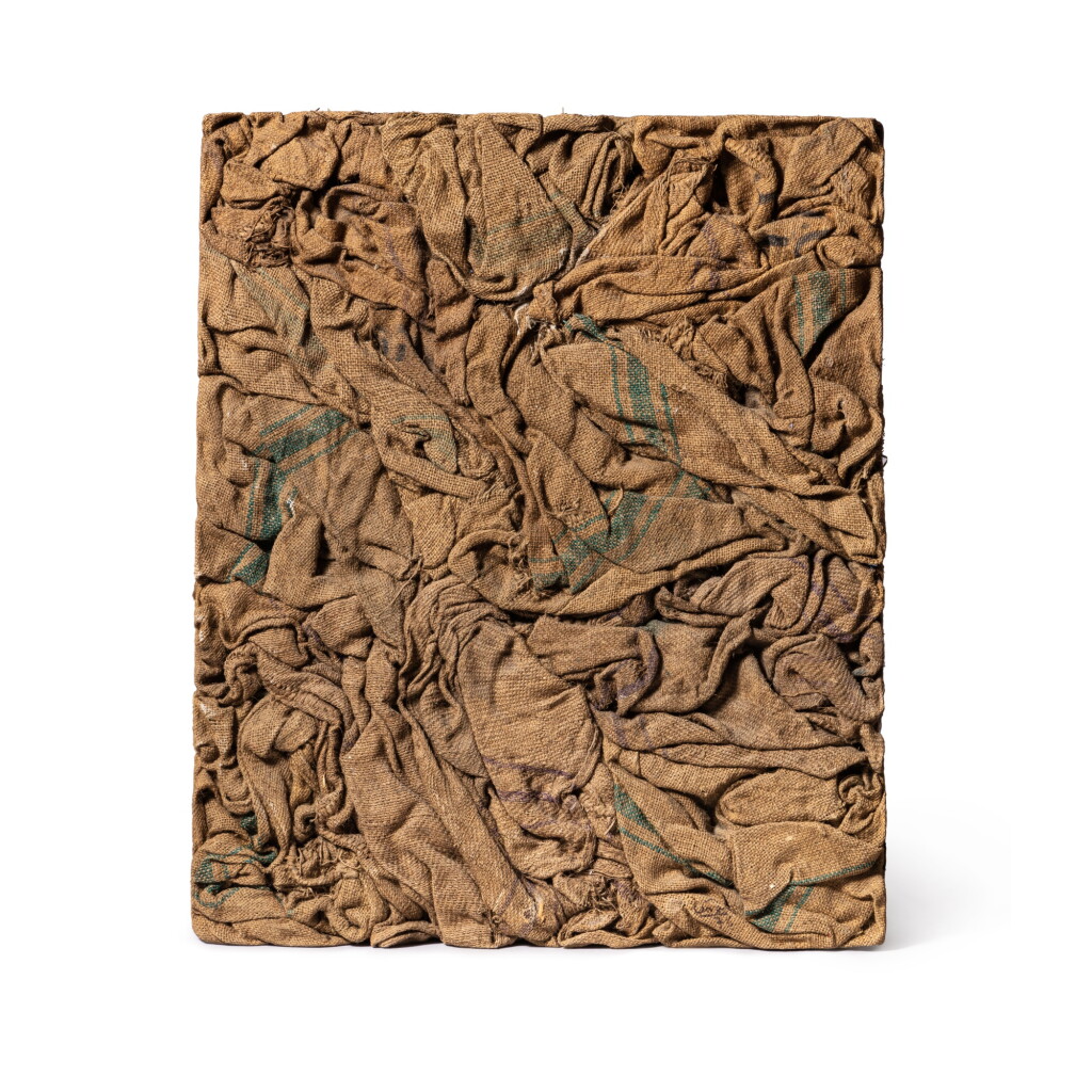 View full screen - View 1 of Lot 195. Compression de toile de jute.