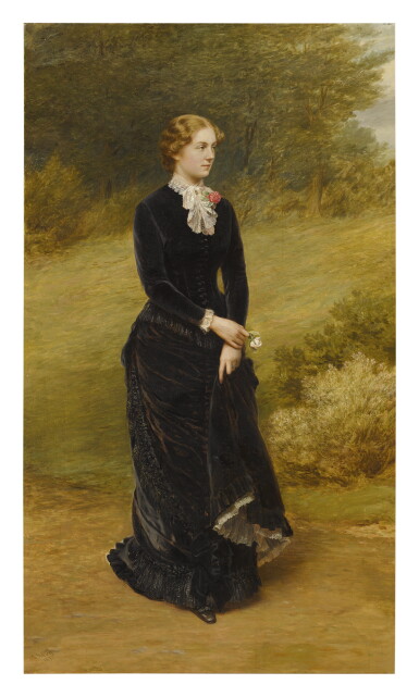View full screen - View 1 of Lot 1119. SAMUEL SIDLEY | LADY IN BLACK.