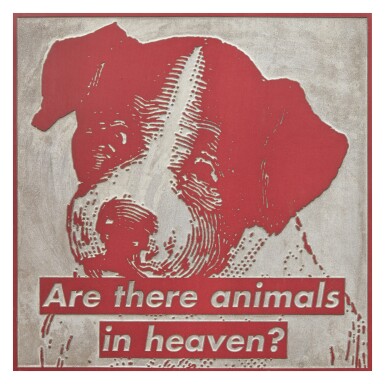 View full screen - View 1 of Lot 34. Untitled (Are There Animals in Heaven).