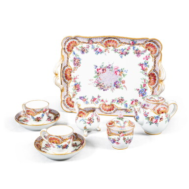 View full screen - View 1 of Lot 568. A Sèvres tea-service, 1765.