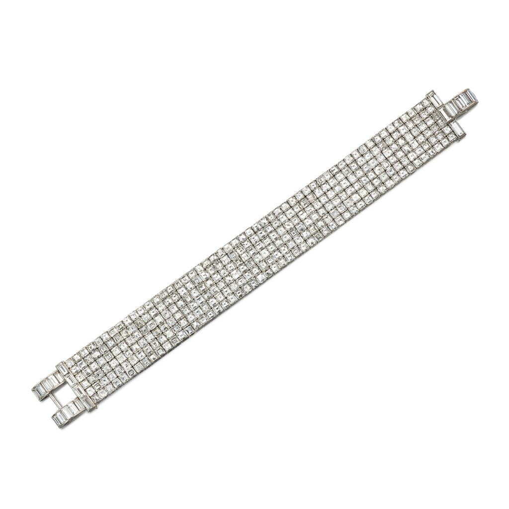 View full screen - View 1 of Lot 97. Van Cleef & Arpels | Diamond Bracelet 梵克雅寶 隱密式鑲嵌鑽石手鏈.